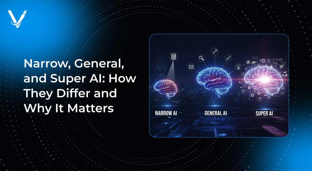 Narrow, General, and Super AI: How They Differ and Why It Matters